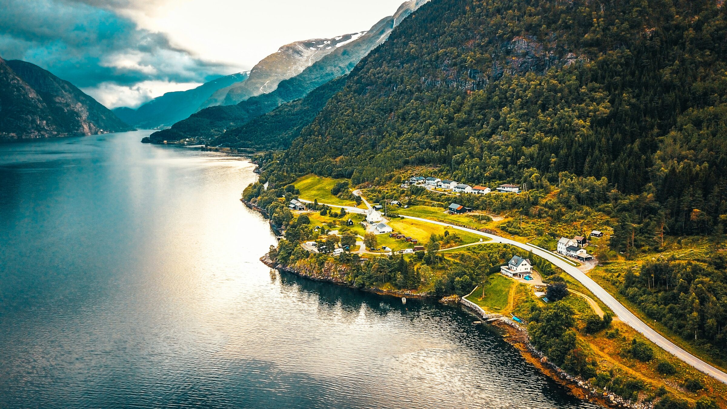 Grendelag symbolisert med norsk grend.