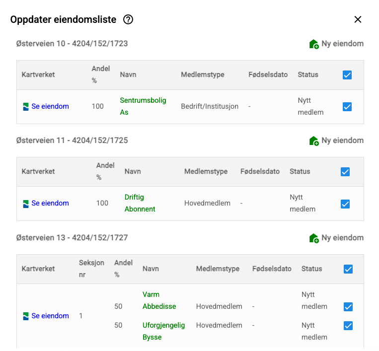 Hente eiendomsdata fra matrikkel